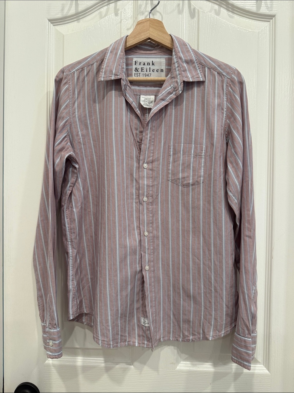 Frank & Eileen Barry striped button down shirt